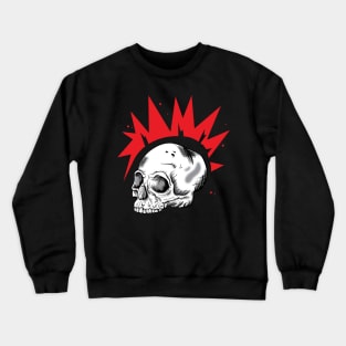 Rebel head in Red Crewneck Sweatshirt